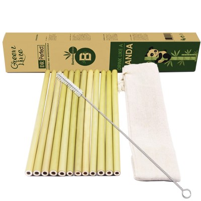 Cheap 100% Eco-friendly Reusable Bamboo Drinking Straw for Beverage