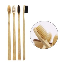 Environmentally friendly and degradable soft bristle bamboo toothbrush  with pack of 4