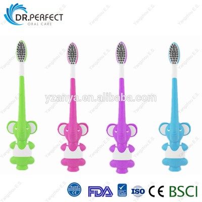 With tongue cleaner Soft Kid Homes Toothbrush Elephant shape