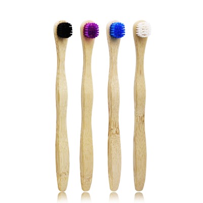 High quality Natural Colorful Bamboo Tongue Cleaner Brush Made in China